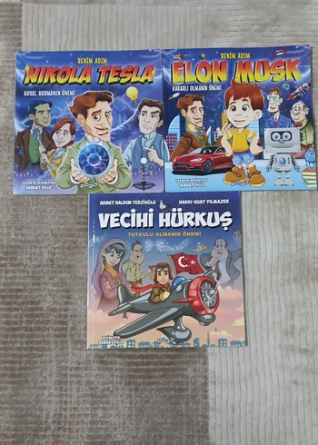 Çocuklar için Nikola Tesla, Elon Musk ve Vecihi Hürkuş Kitapları
