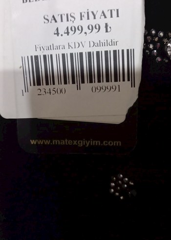 siyah taşlı abiye - Görsel 4