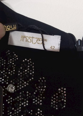 siyah taşlı abiye - Görsel 5