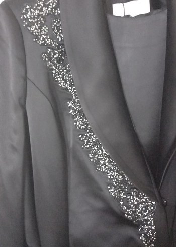 Nakışlı Siyah Uzun Kollu Gotik Kadın Elbisesi - Görsel 3