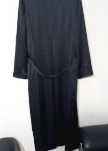 Nakışlı Siyah Uzun Kollu Gotik Kadın Elbisesi - Görsel 5