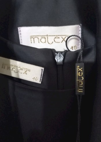 İş Tarzı Siyah Uzun Kollu Nakışlı Kadın Elbisesi - Görsel 6