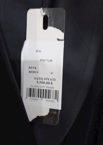 İş Tarzı Siyah Uzun Kollu Nakışlı Kadın Elbisesi - Görsel 5