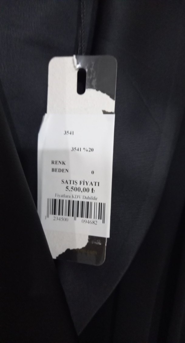 İş Tarzı Siyah Uzun Kollu Nakışlı Kadın Elbisesi - Görsel 5