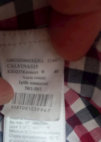 40 Beden Bordo Ekose Pamuklu Uzun Kollu Gömlek