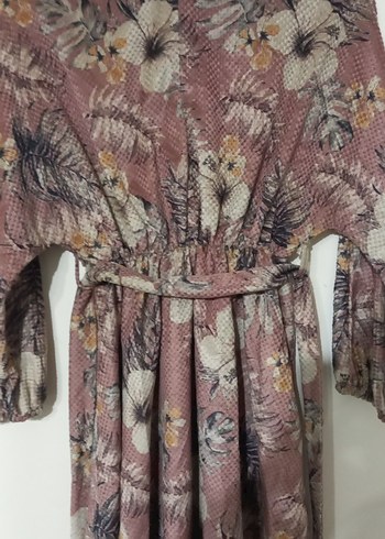 Bohem Uzun Kollu Mini Kimono - Görsel 2