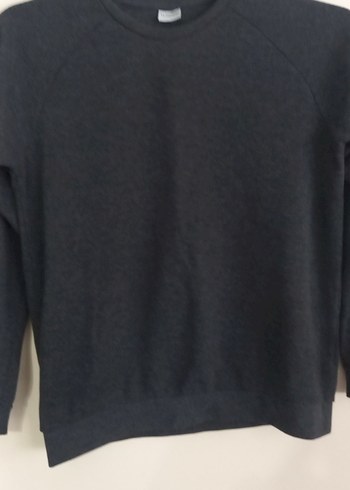 Siyah erkek Sweatshirt, Yuvarlak yaka - Görsel 4