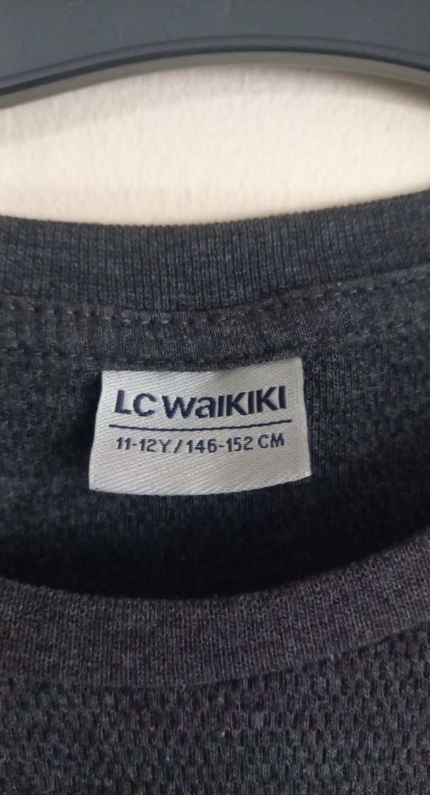 Siyah erkek Sweatshirt, Yuvarlak yaka - Görsel 3