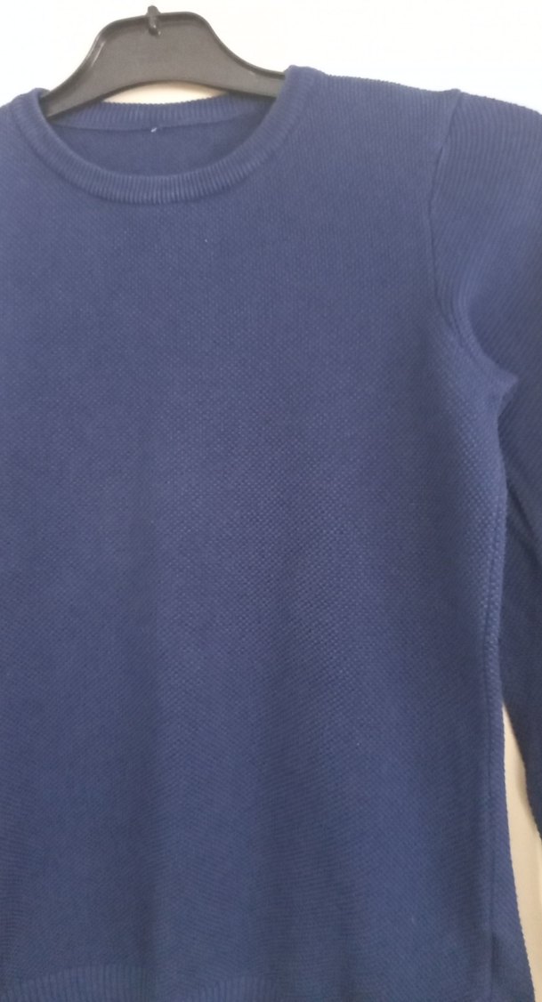 Lacivert erkek çocuk Bisiklet Yaka Triko Kazak - Görsel 2