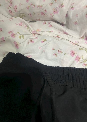 Siyah yüksek bel şort - Görsel 2