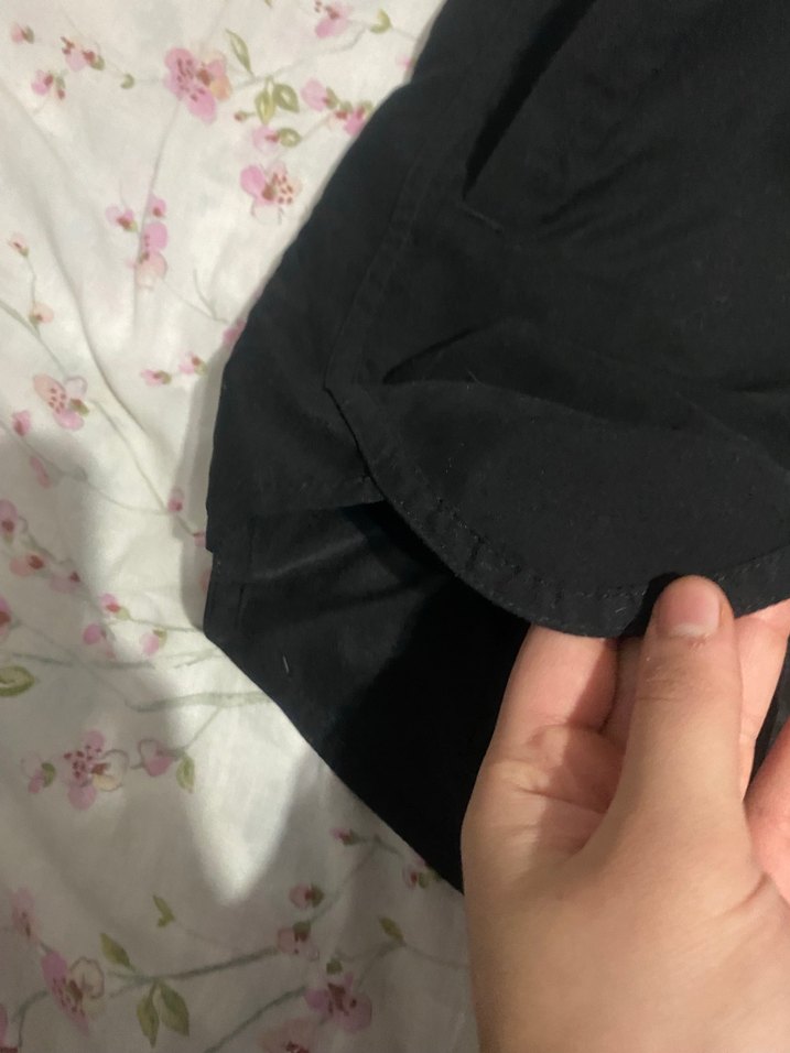 Siyah yüksek bel şort - Görsel 5