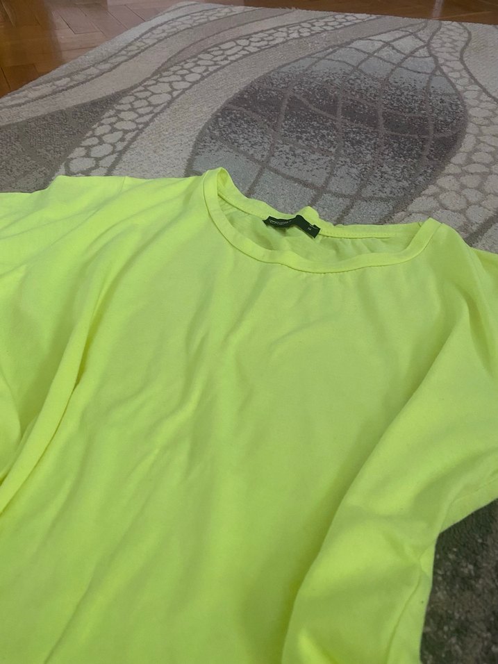 fosforlu Sarı T-shirt - Görsel 3