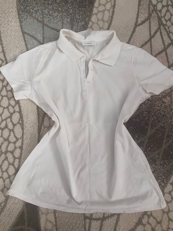 beyaz polo yaka tshirt - Görsel 3