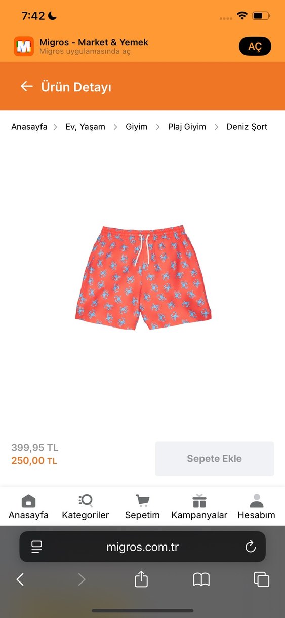 erkek deniz şortu - Görsel 5