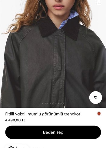 Pull and Bear Trençkot - Görsel 2
