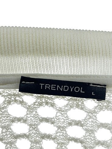 l Beden beyaz Renk Trendyol & Milla Uzun Elbise %70 İndirimli.