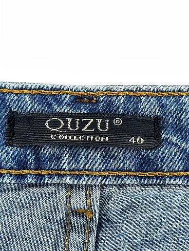 40 Beden mavi Renk Quzu Mini Şort %70 İndirimli.