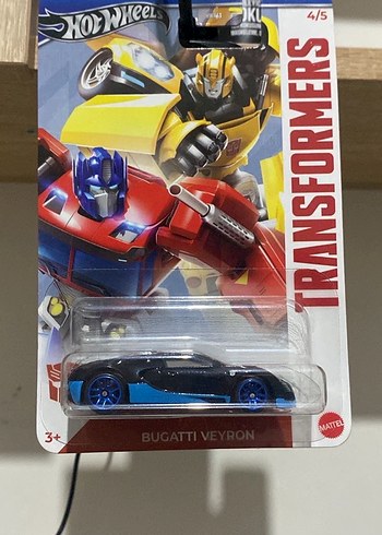 Hot Wheels Transformers Mavi Bugatti Veyron Oyuncak Araba - Görsel 2