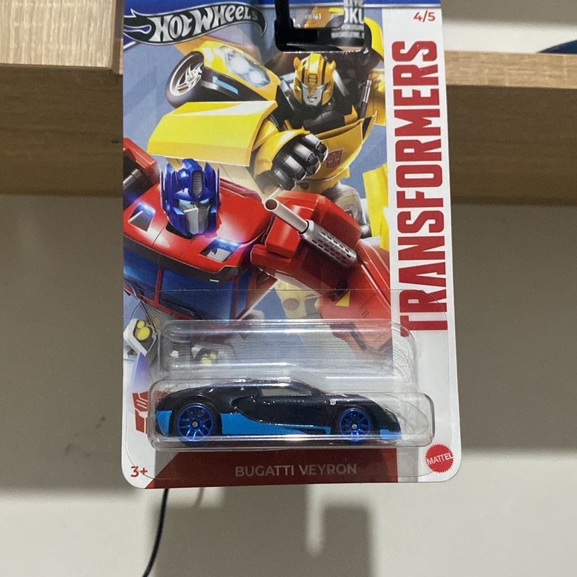 Hot Wheels Transformers Mavi Bugatti Veyron Oyuncak Araba - Görsel 2