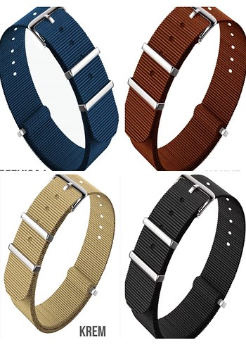 Yeni sıfır NATO kayışlar  18 20 22  mm - Görsel 6