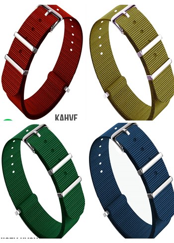 Yeni sıfır NATO kayışlar  18 20 22  mm - Görsel 5