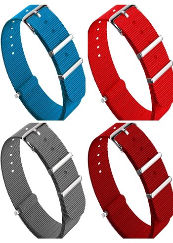 Yeni sıfır NATO kayışlar  18 20 22  mm - Görsel 4