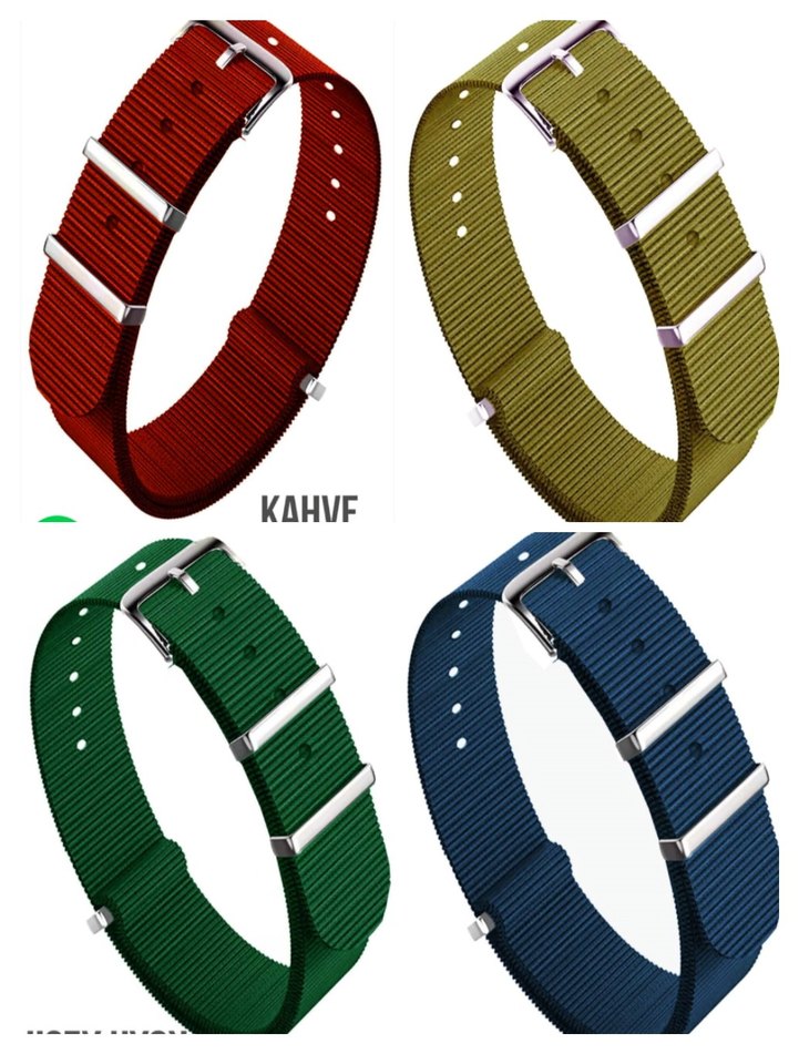 Yeni sıfır NATO kayışlar  18 20 22  mm - Görsel 5