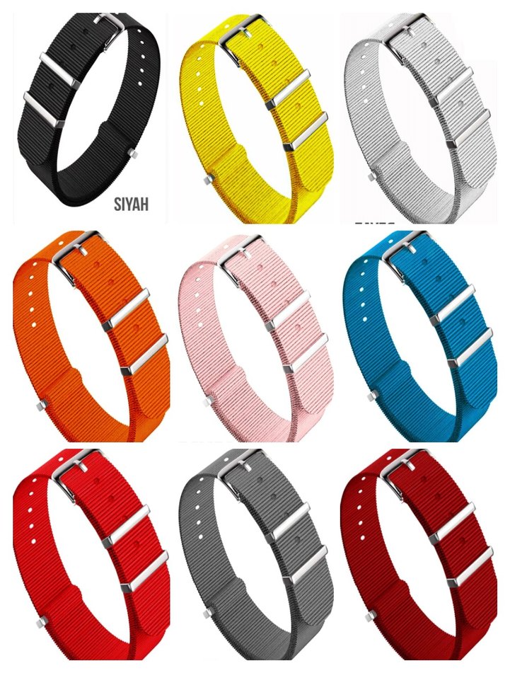 Yeni sıfır NATO kayışlar  18 20 22  mm - Görsel 2