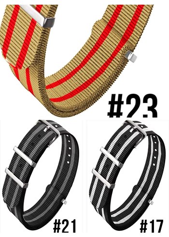 Yeni sıfır çift iki renkli NATO kayışlar kordonlar - Görsel 9