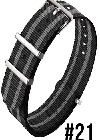 Yeni sıfır çift iki renkli NATO kayışlar kordonlar - Görsel 12