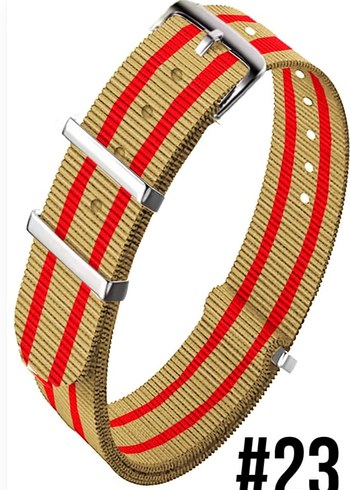 Yeni sıfır çift iki renkli NATO kayışlar kordonlar - Görsel 11