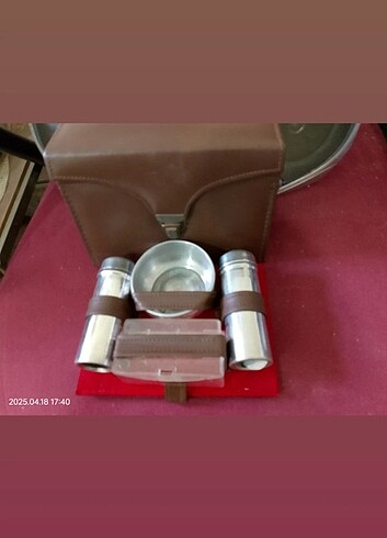 Eski dönem dönem ürünü koleksiyonluk Antika Seyahat Tıraş Takımı - Görsel 4