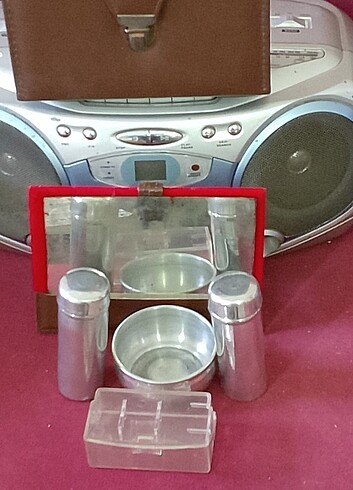 Eski dönem dönem ürünü koleksiyonluk Antika Seyahat Tıraş Takımı - Görsel 10