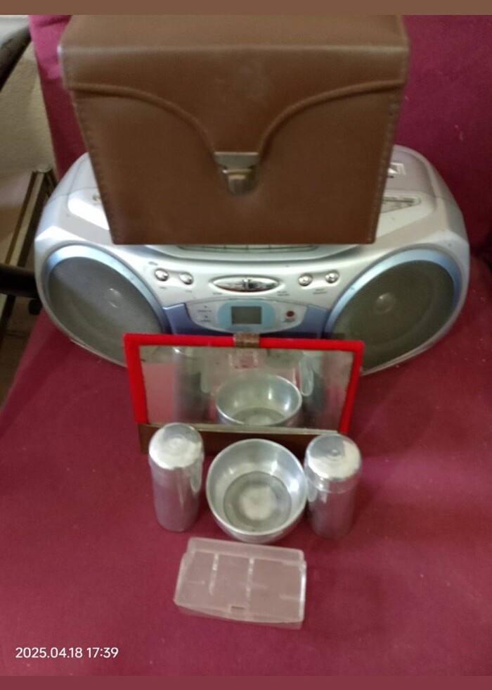 Eski dönem dönem ürünü koleksiyonluk Antika Seyahat Tıraş Takımı - Görsel 5