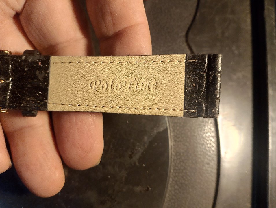 Pola Time markalı Damlalı mühürlü tek taraflı deri kordon - Görsel 2