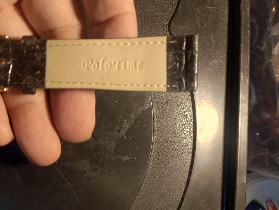 Pola Time markalı Damlalı mühürlü tek taraflı deri kordon - Görsel 4