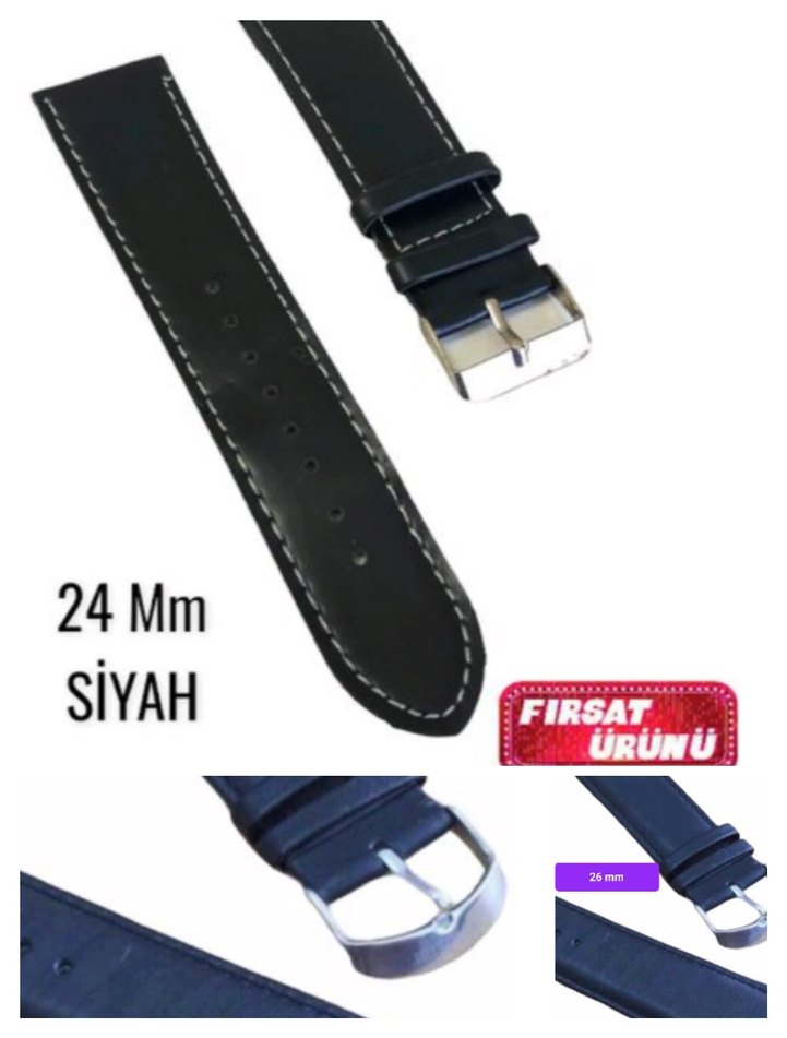 20 22 24 26 mm deri saat kordonu çeşitleri 180 TL - Görsel 2
