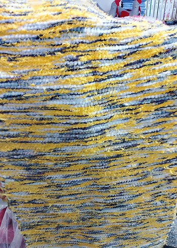 Yeni sıfır el dokumasi ipekli peluş rengarenk kilimlerimiz - Görsel 5