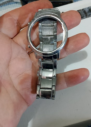 Dönem ürünü koleksiyonluk büyük kasa Avrupa Çelik saat Kordon - Görsel 6