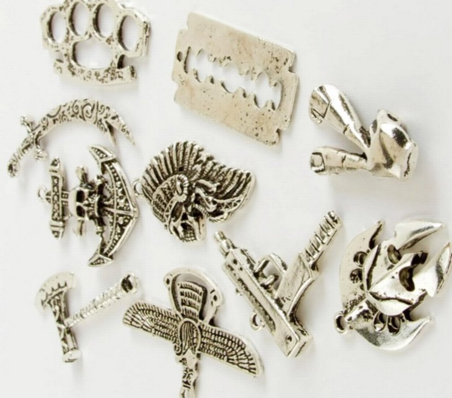 Metal kolye uçları 4 adet 100 TL - Görsel 5