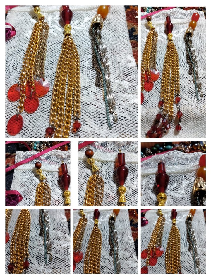 Kişiye özel tasarım renkli zincirli İmame püskülleri - Görsel 3