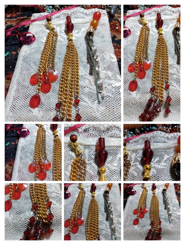 Kişiye özel tasarım renkli zincirli İmame püskülleri - Görsel 2