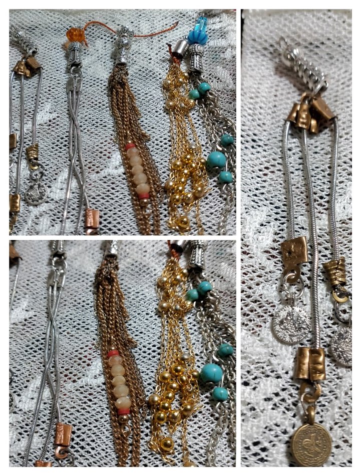 Kişiye özel tasarım renkli zincirli İmame püskülleri - Görsel 4