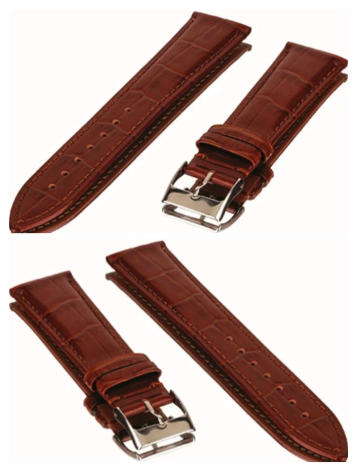 Kahverengi ve siyah hakiki deri orient ve diğer saatlere uyumlu - Görsel 3