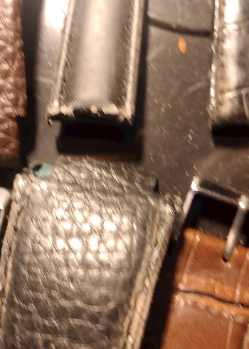 Erkek Vintage Deri Saat Kayışı - Görsel 4