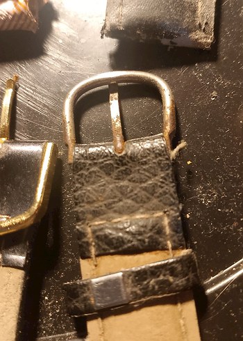 Erkek Vintage Deri Saat Kayışı - Görsel 8