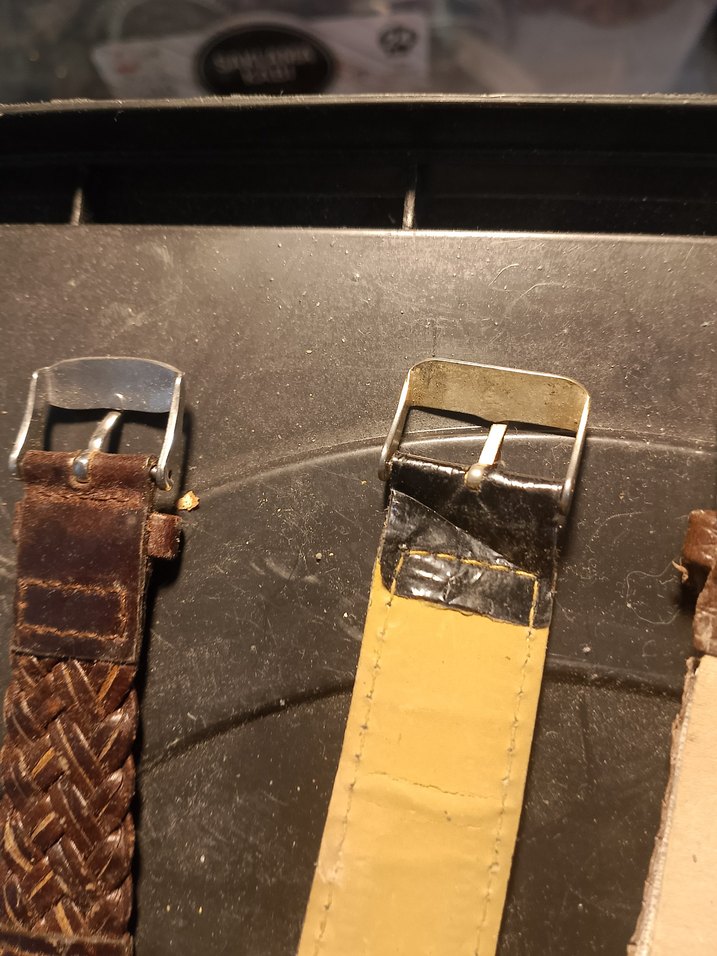 Erkek Vintage Deri Saat Kayışı - Görsel 3