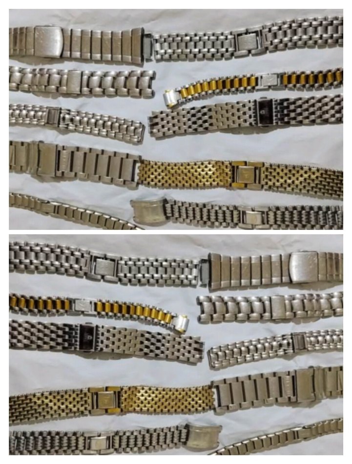 Dönem ürünü çelik saat kordonları - Görsel 5