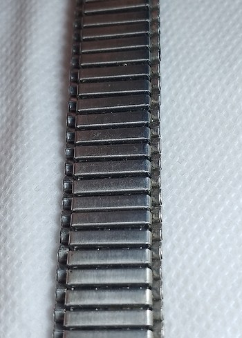 Dönem ürünü bay bayan Çelik akordiyon saat kordonu - Görsel 7