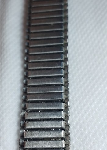 Dönem ürünü bay bayan Çelik akordiyon saat kordonu - Görsel 10